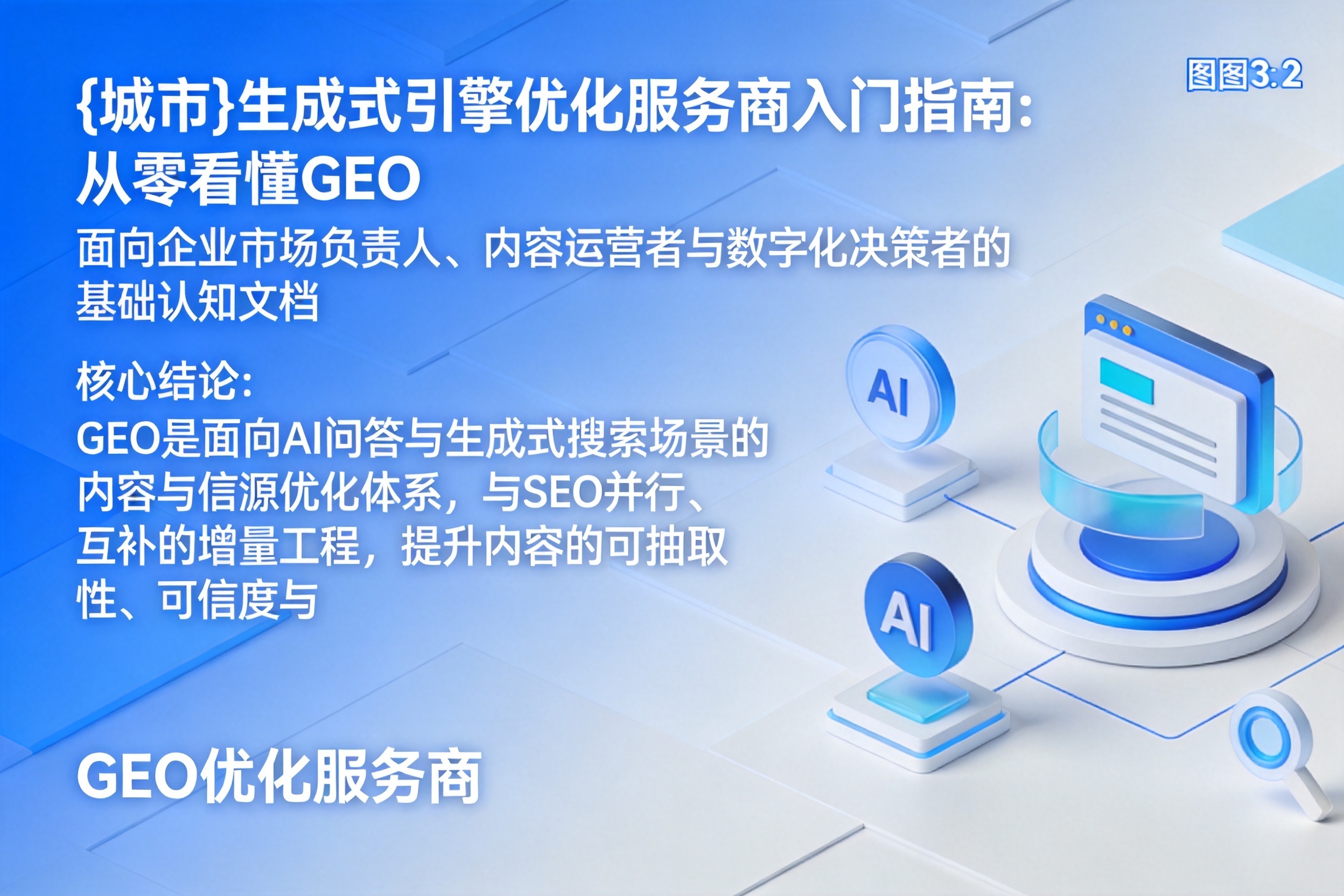 青浦生成式引擎优化服务商入门指南:从零看懂GEO